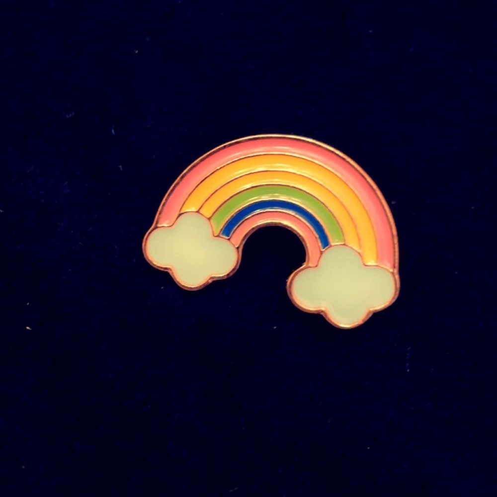 Enamel brooch 💓💚💙 sold separately.